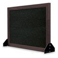 United Visual Products Indoor Enclosed Combo Board, 48"x36", Bronze Frame/Grey & Burgundy UVCB4836BZ-GREY-DBURGU